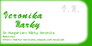 veronika marky business card