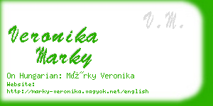 veronika marky business card